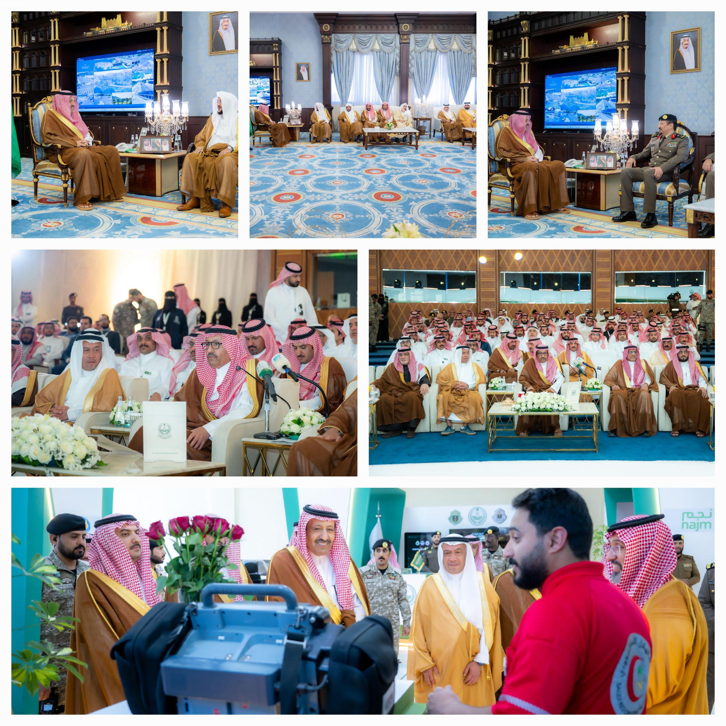 أمير الباحة يستقبل مدير عام المرور ووزير الشؤون الإسلامية ويطلق فعاليات ملتقى السلامة المرورية