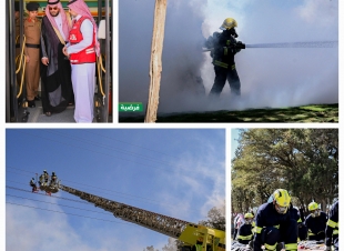 الدفاع المدني بالباحة ينفذ فرضية حريق في غابة رغدان